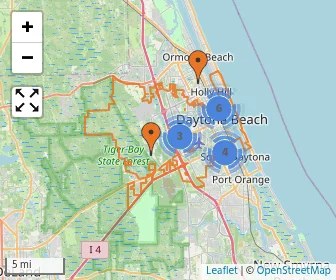Area schools map